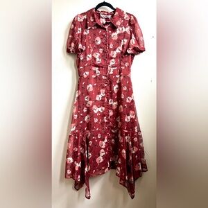 New Burgundy Flirty Dress Size 8